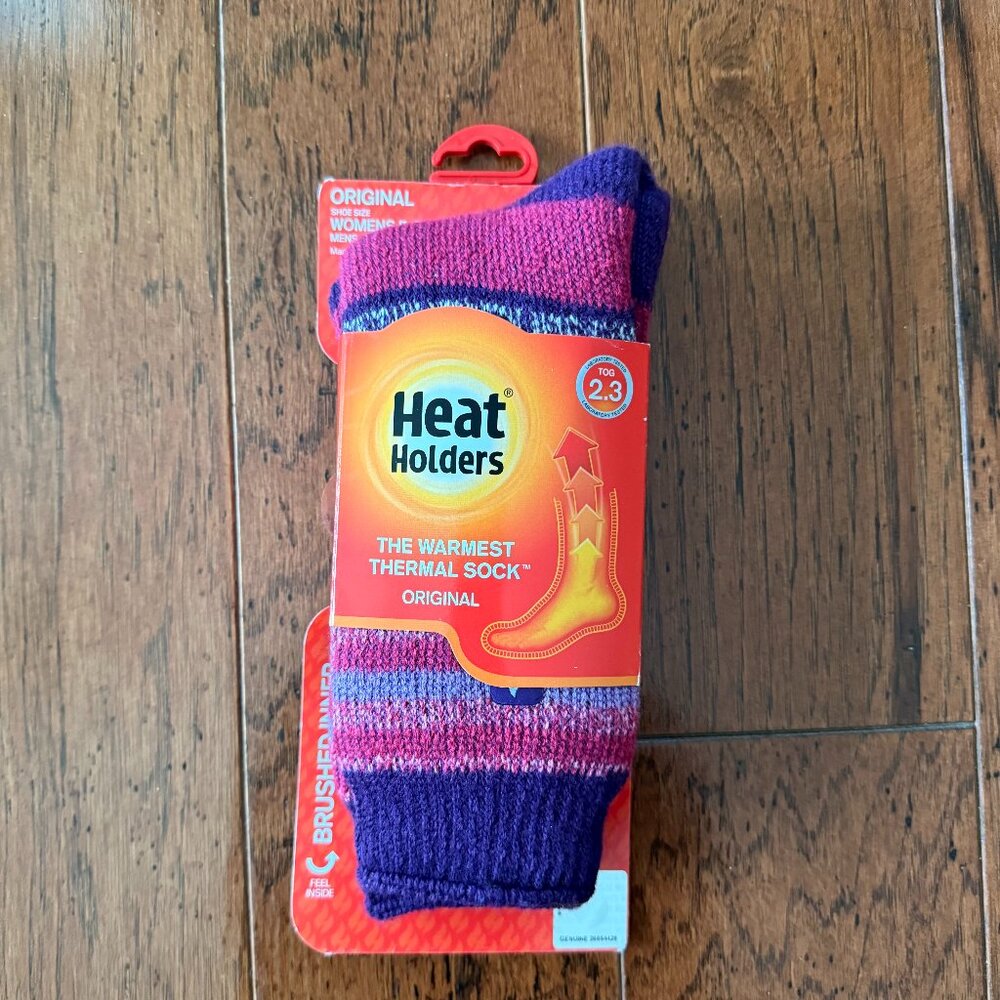Heat Holders Original Thermal Socks Purple | Womens 5–9 | Mens 4–8 NWT